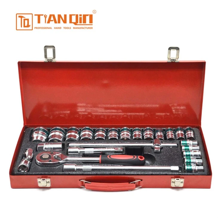 24 PCS Socket Set (Tin Box Packaging)(Green Stripe) 24 PCS Socket Set (Tin Box Packaging)(Green Stripe)